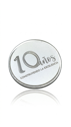 Moneda Conmemorativa de Plata: Grabado de Aniversario