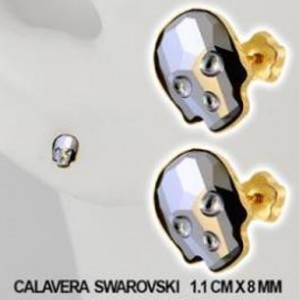 CALAVERA SWAROVSKY ORO SOLIDO 10 K
