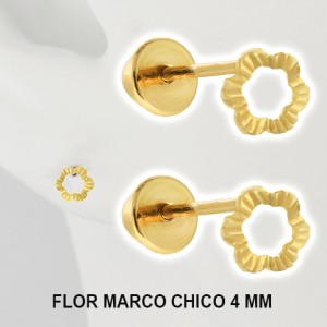 FLOR MARC D CHIC 1249 ORO SOLIDO 10 K
