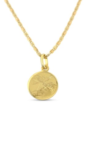 Medalla Espíritu Santo en Oro 14K