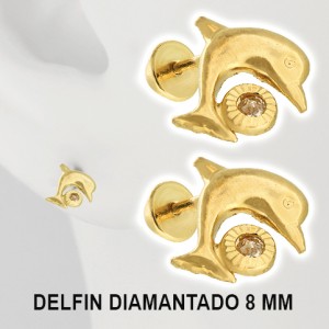 DELFIN DIAM. 111 ORO SOLIDO 10 K